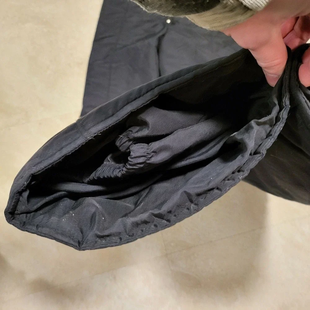 Herman's Mens M Medium Black Winter Snow‎ Ski Overall Bib Pants Suit
